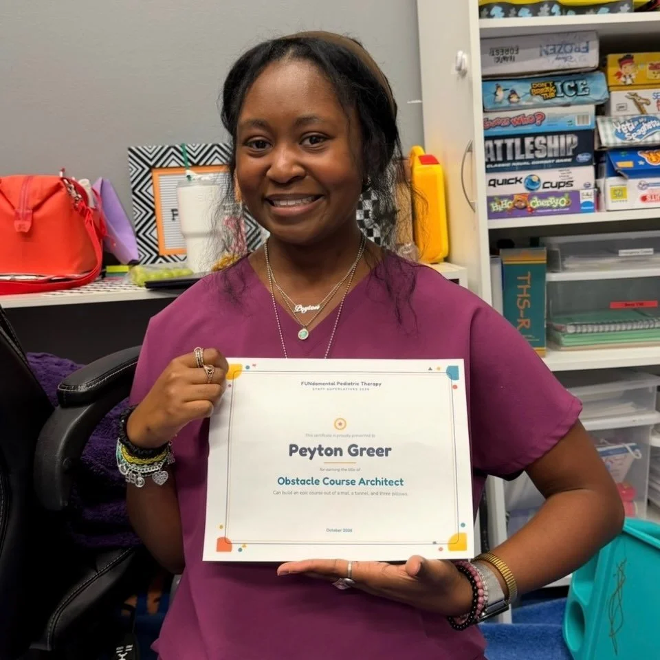 Meet PEYTON GREER, one of the kindest souls on our team! 🌸

Peyton is one of our newer team members, and her coworkers have already noticed the calm, reassuring presence she brings to every session. She&rsquo;s patient, flexible, and puts her whole 