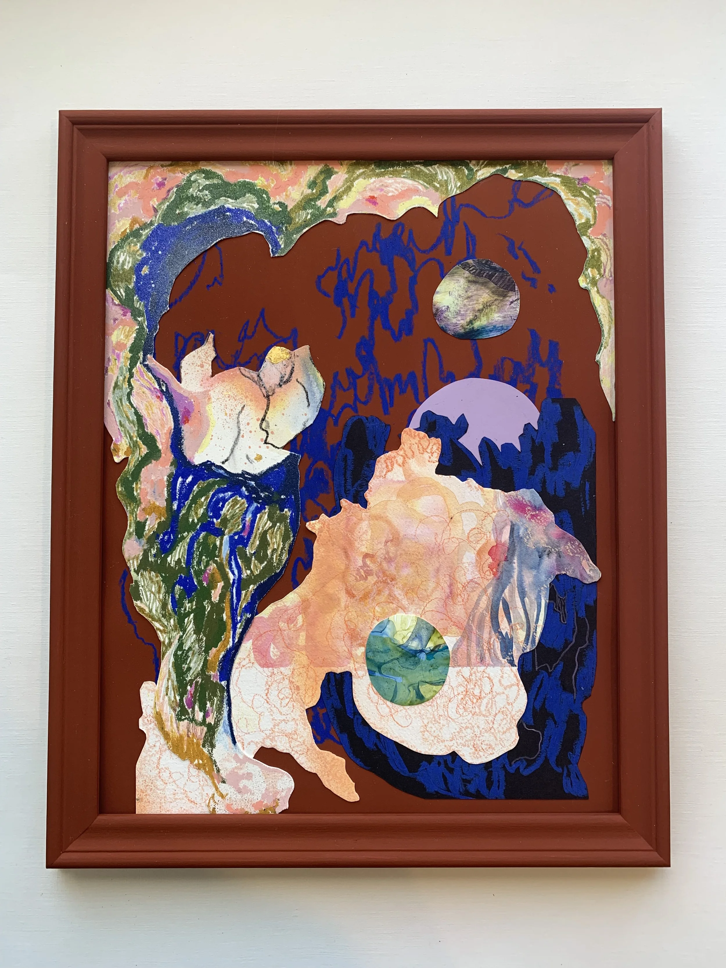 
Secret Life, 2026,
mixed media collage on flashe,
400mm x 300mm
$290
