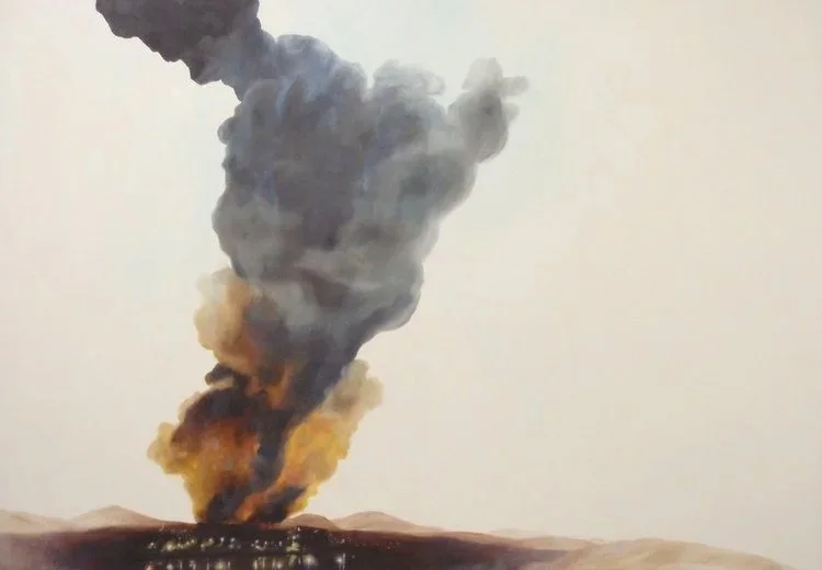 'Silencing the Cloud', oil on canvas, 2009