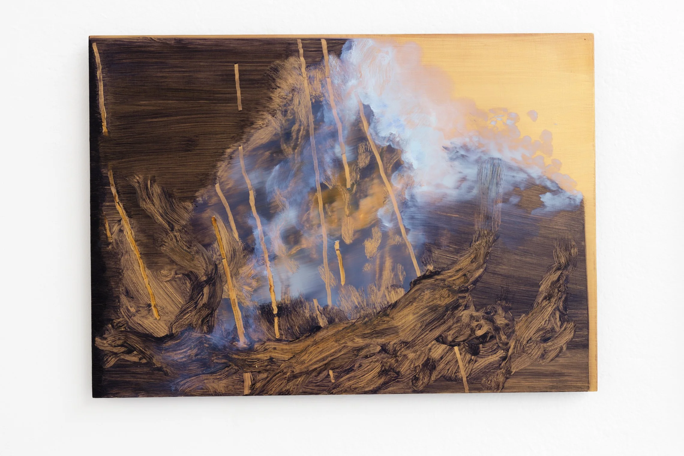 'Daily Ritual', acrylic and oil on aluminium, 2016