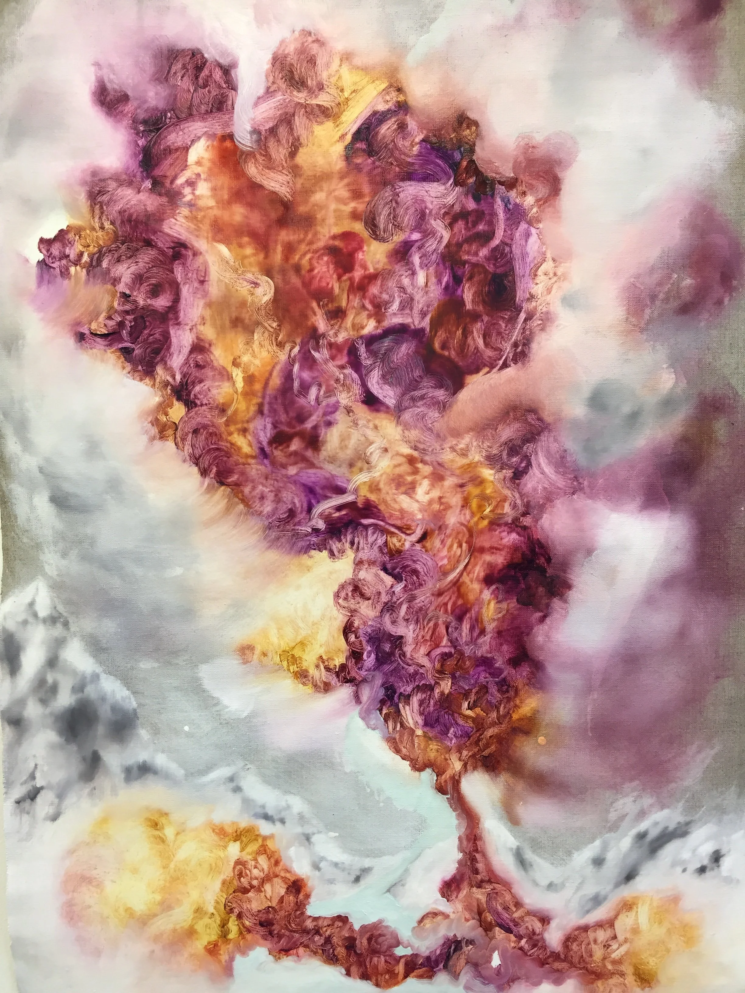 'Purple Haze', oil on linen, 2018