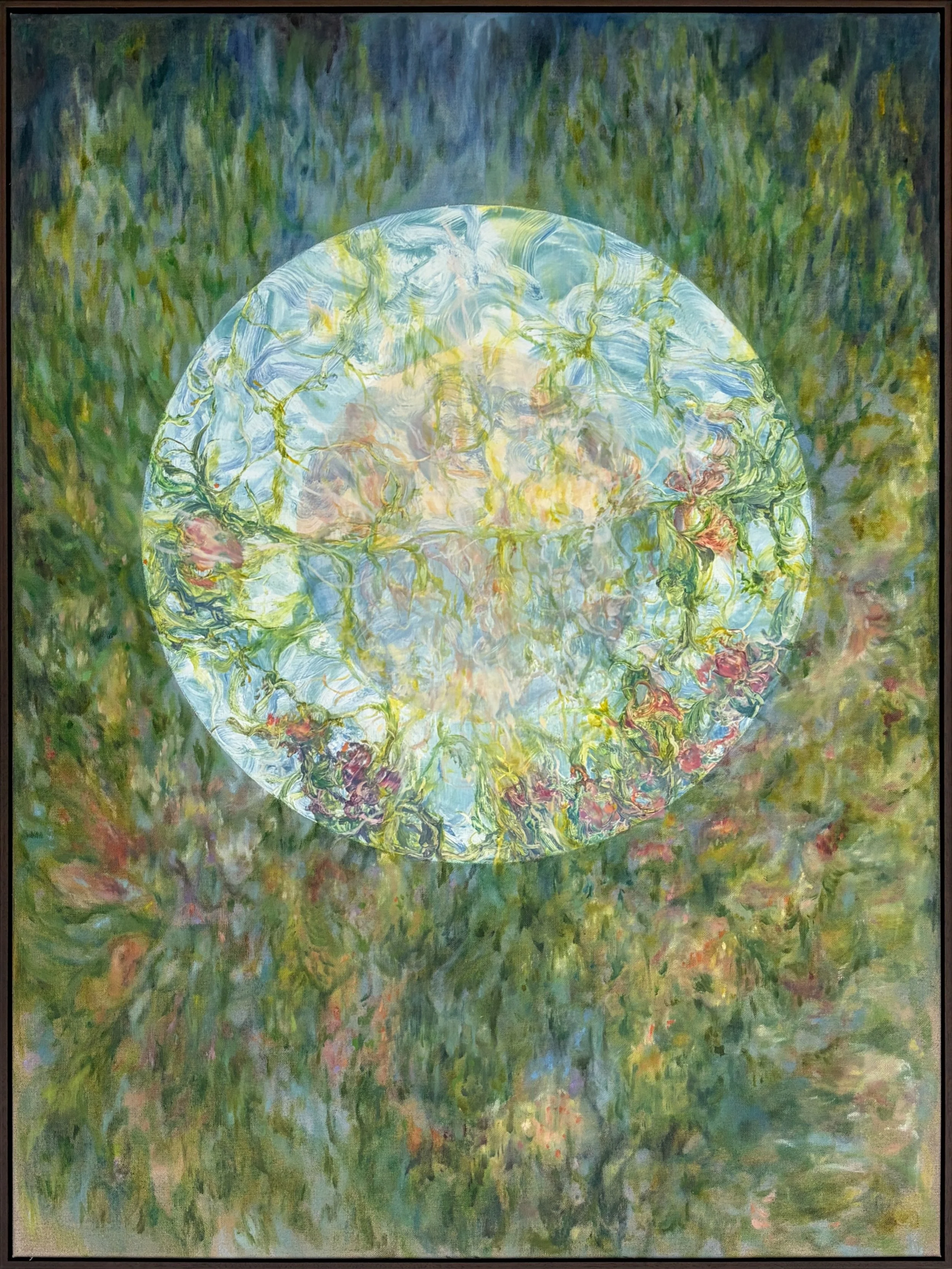 The Garden of Earth Delights, 2026, oil on linen in tray frame,
1540mm x 1230mm
$5,400
