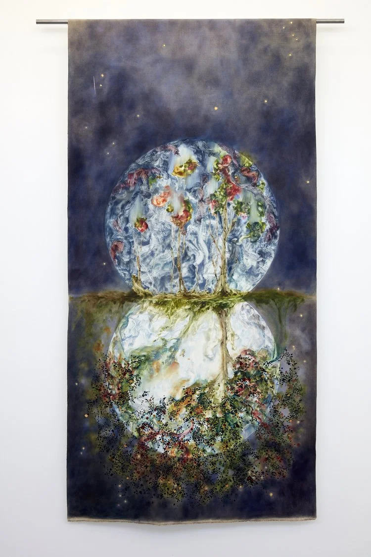 'Te Ao Mārama', oil on linen, 1000mm x 2010mm, 2018