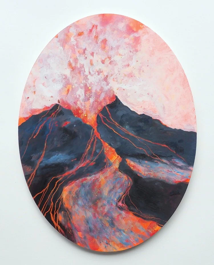 'The Land Before Time', oil and acrylic on board, 2015