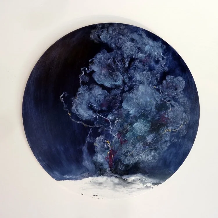 'Low Vis', acrylic and oil on panel, 2015