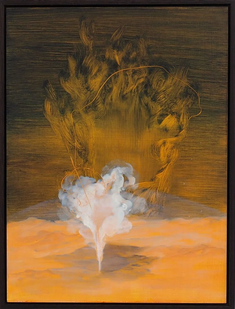 'Force Field', acrylic and oil on panel, 2016
