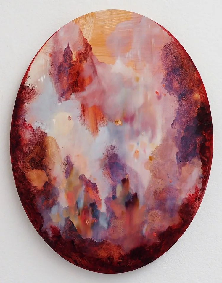 'Transfiguration', acrylic and oil on panel, 2017