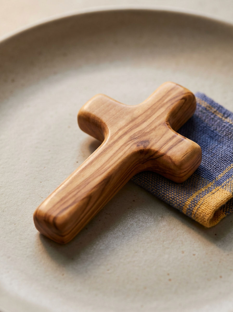 Olive Wood Comfort Cross