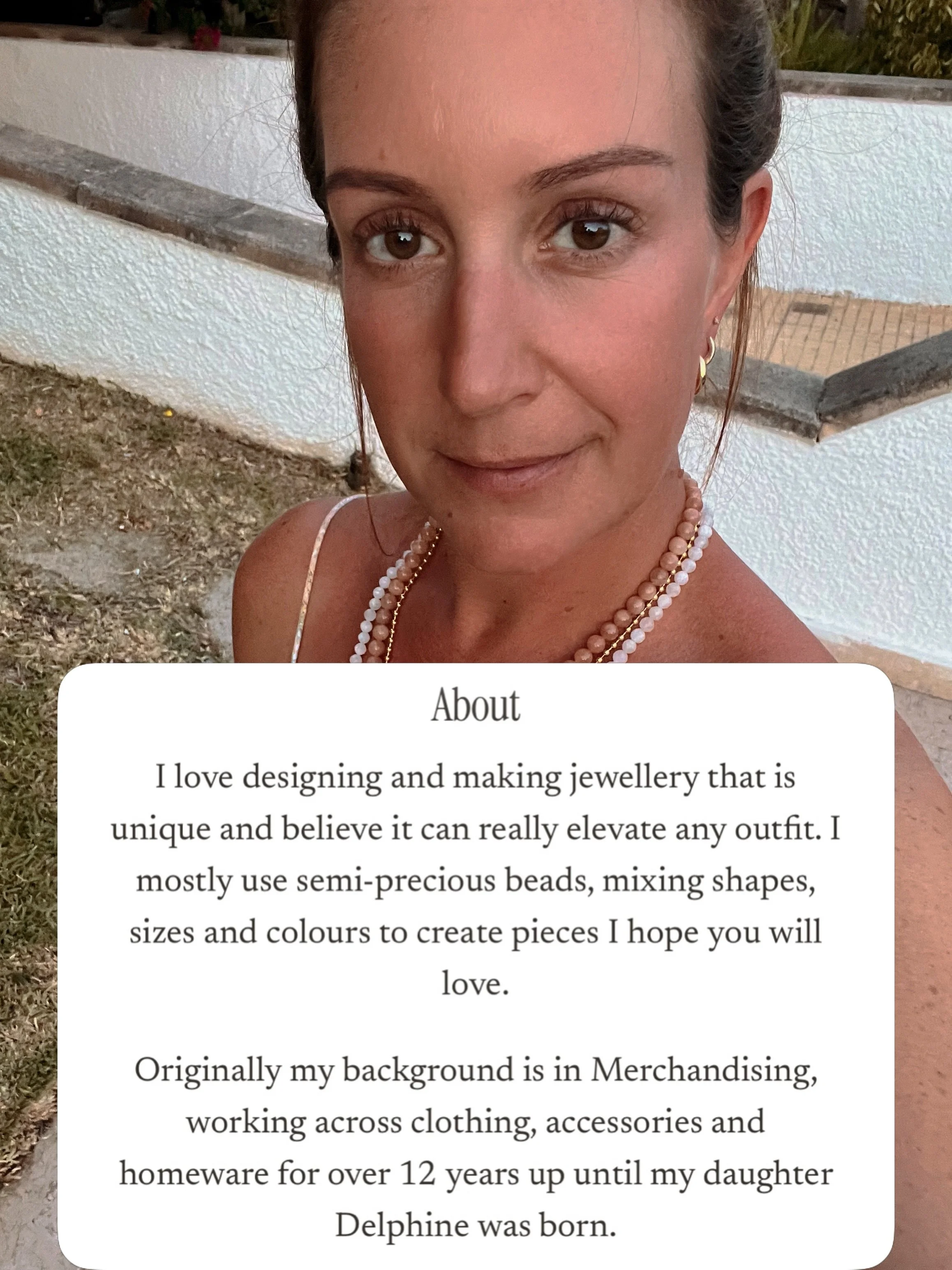 -Thought it was time to share a little about me &amp; how the brand delphi came along ❤️ Always appreciate all the support so thank you! X

Jewellery - jewelry - handmade - fashion - necklace - bracelet - anklet - glasses chain - beaded glasses chain