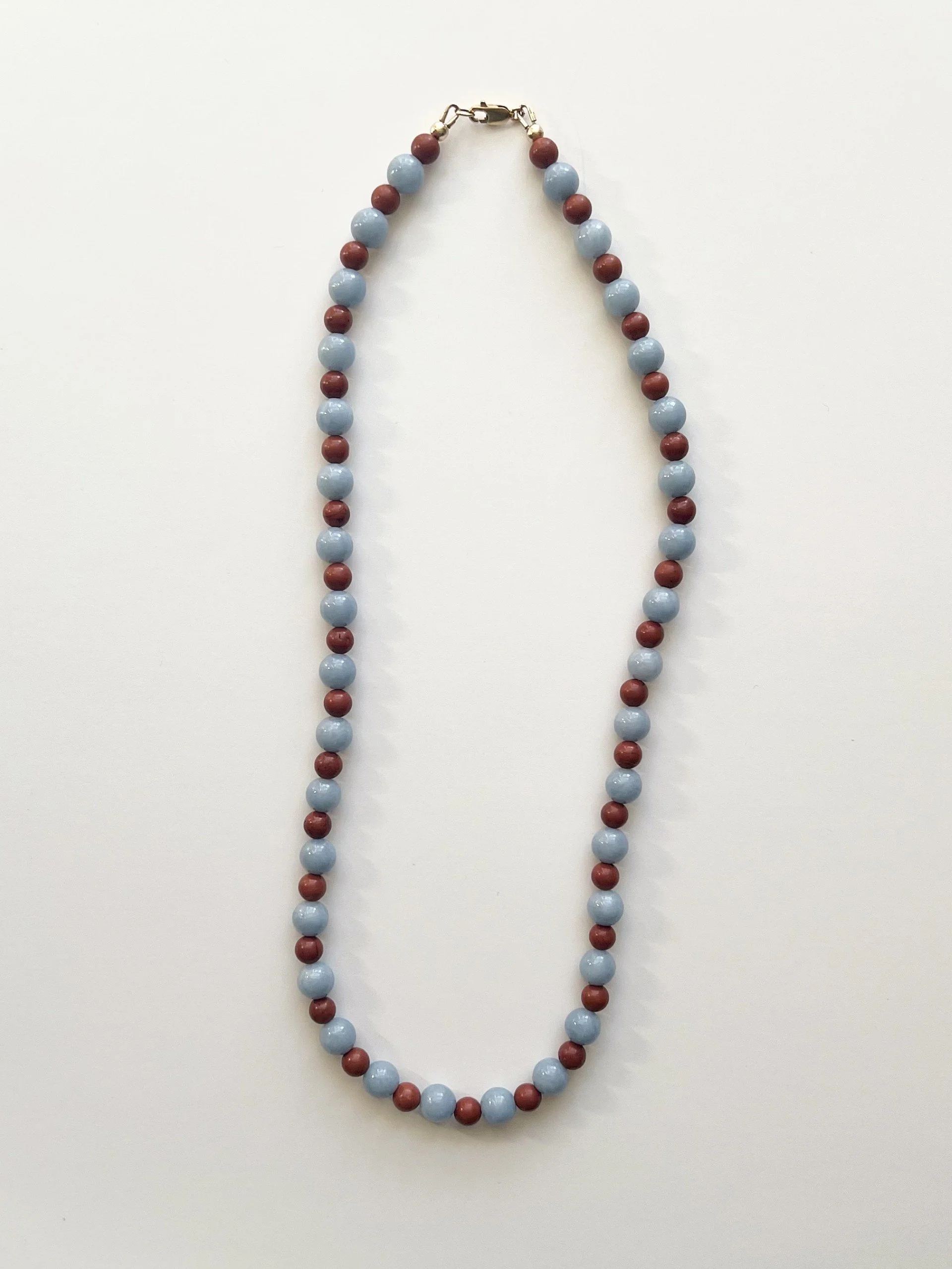 Blue Angelite & Red Carnelian Necklace1.jpg