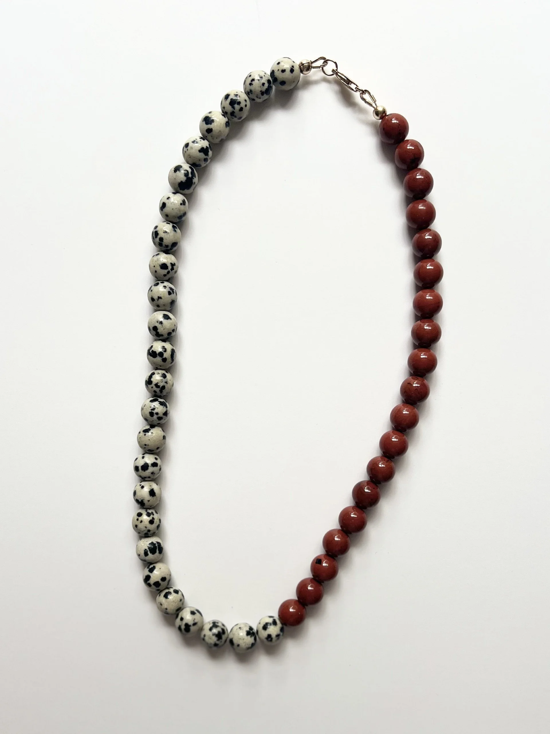 Dalmatian & Red Jasper Necklace5£35.jpg