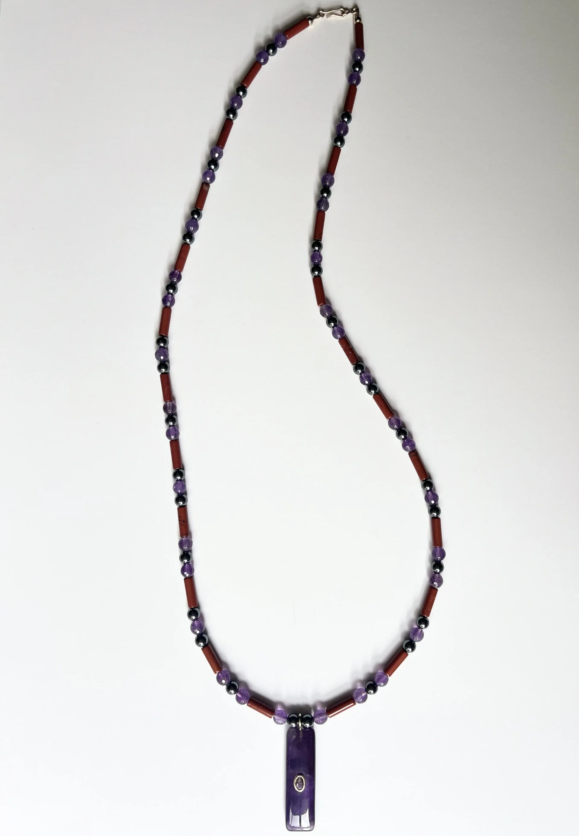 Amethyst & Red Jasper Pendant Necklace3.jpg