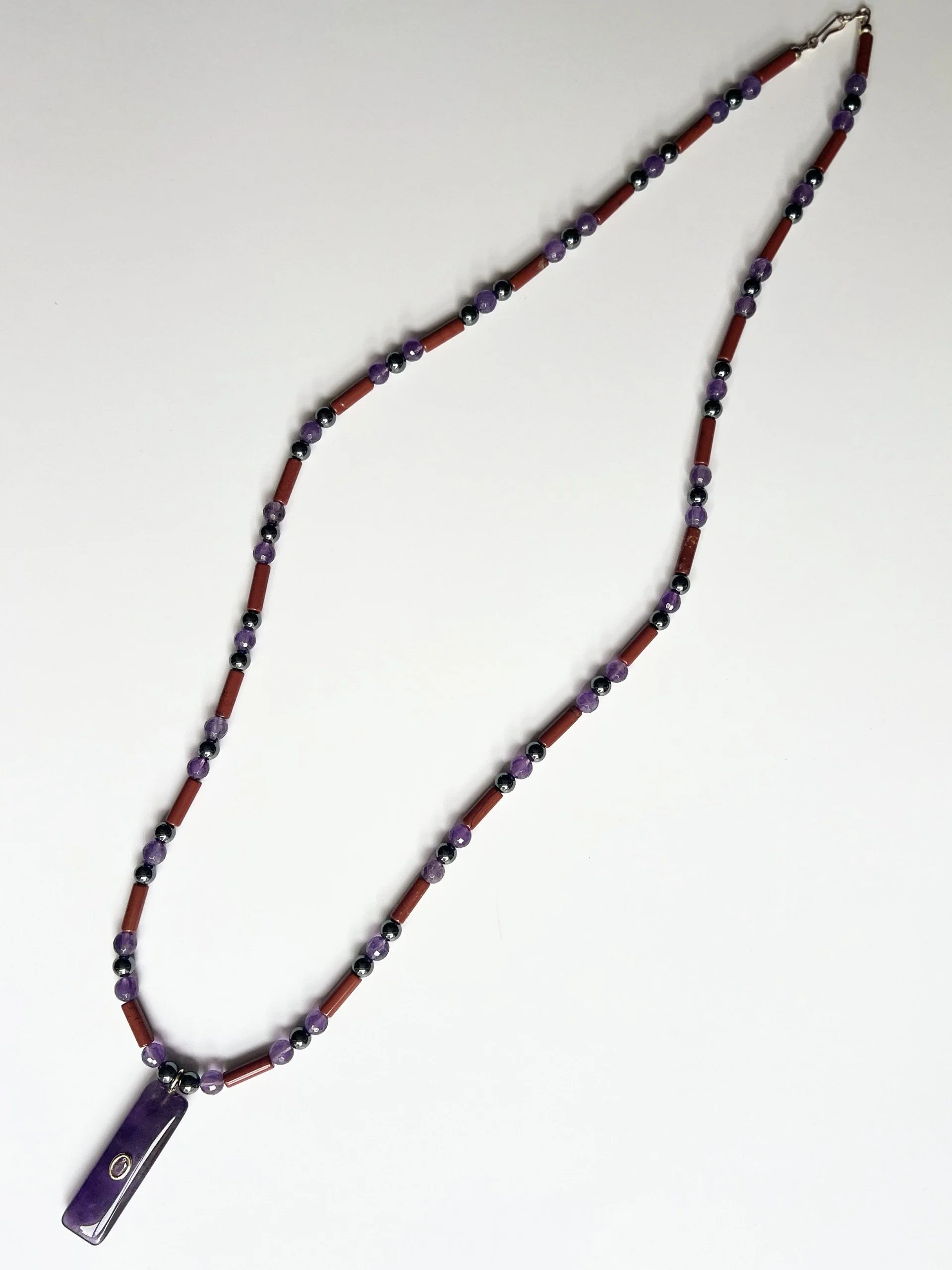 Amethyst & Red Jasper Pendant Necklace4.jpg