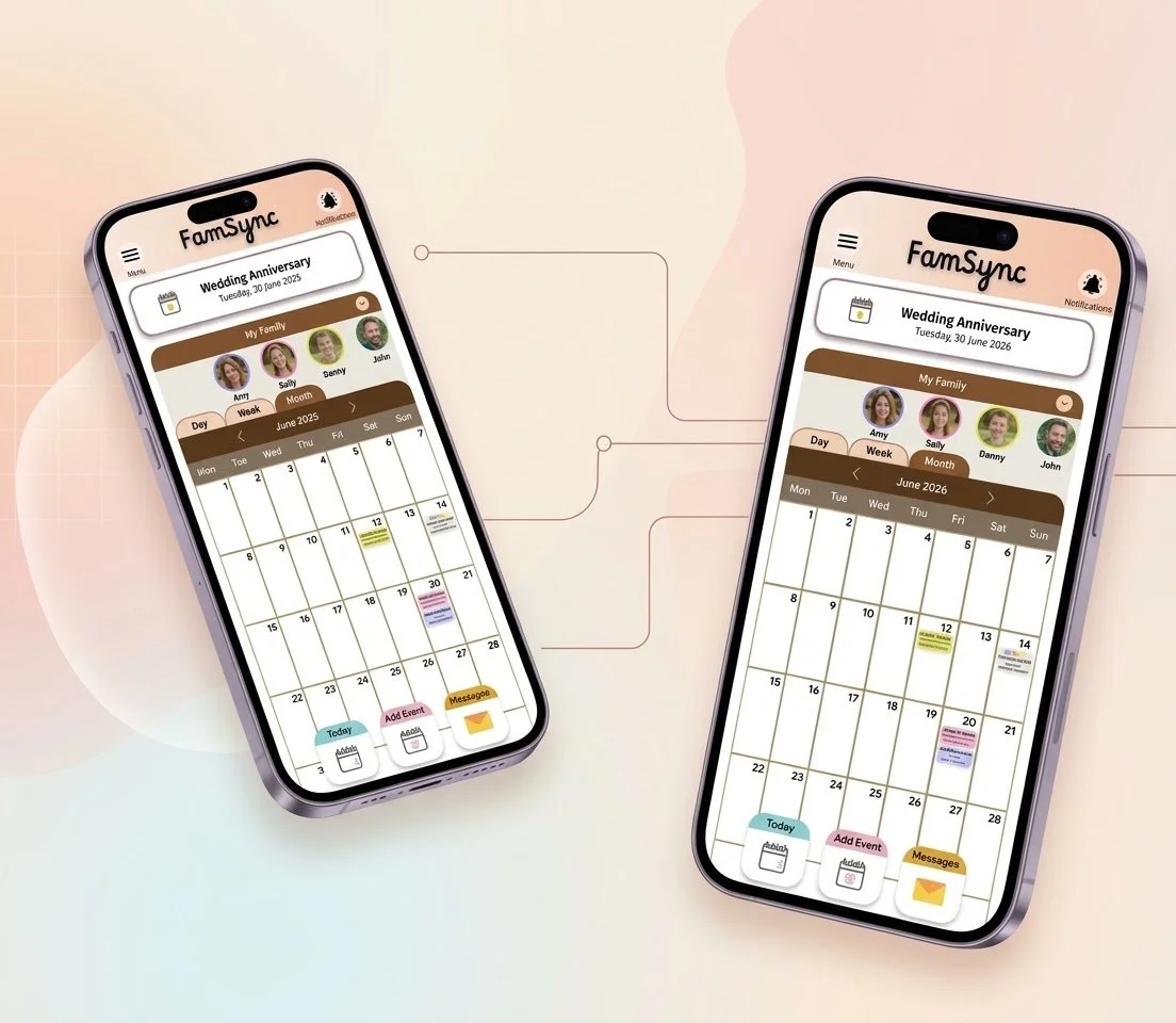 Google UX Portfolio 1 - FamSync Mobile App