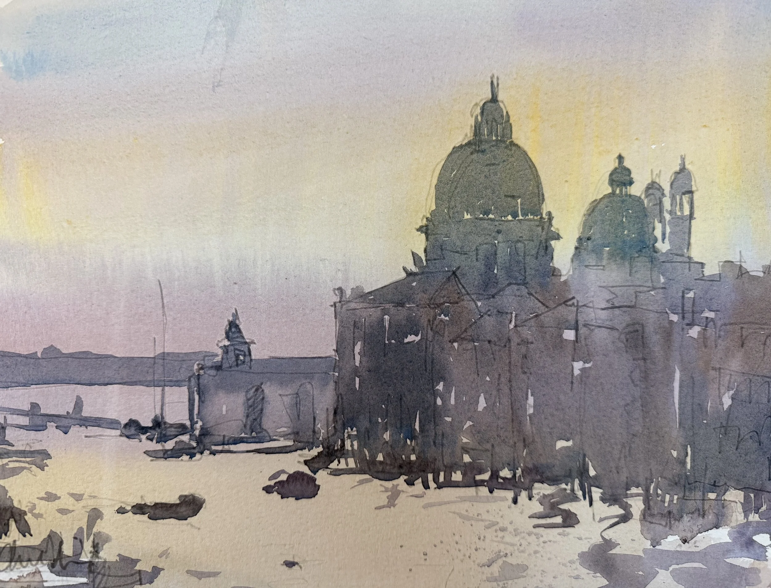 Venice sunrise towards Santa Maria della Salute