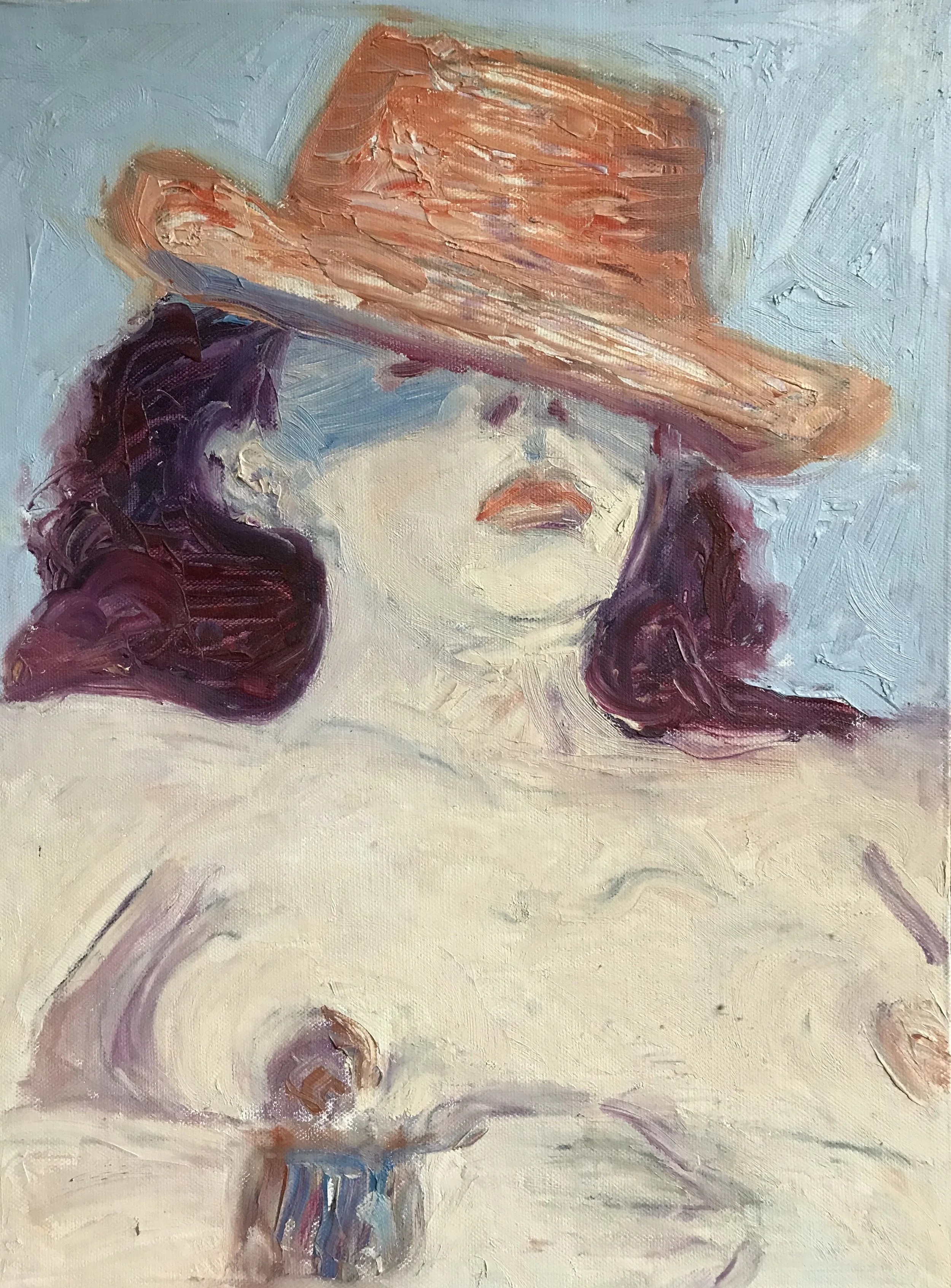 Molly in straw hat