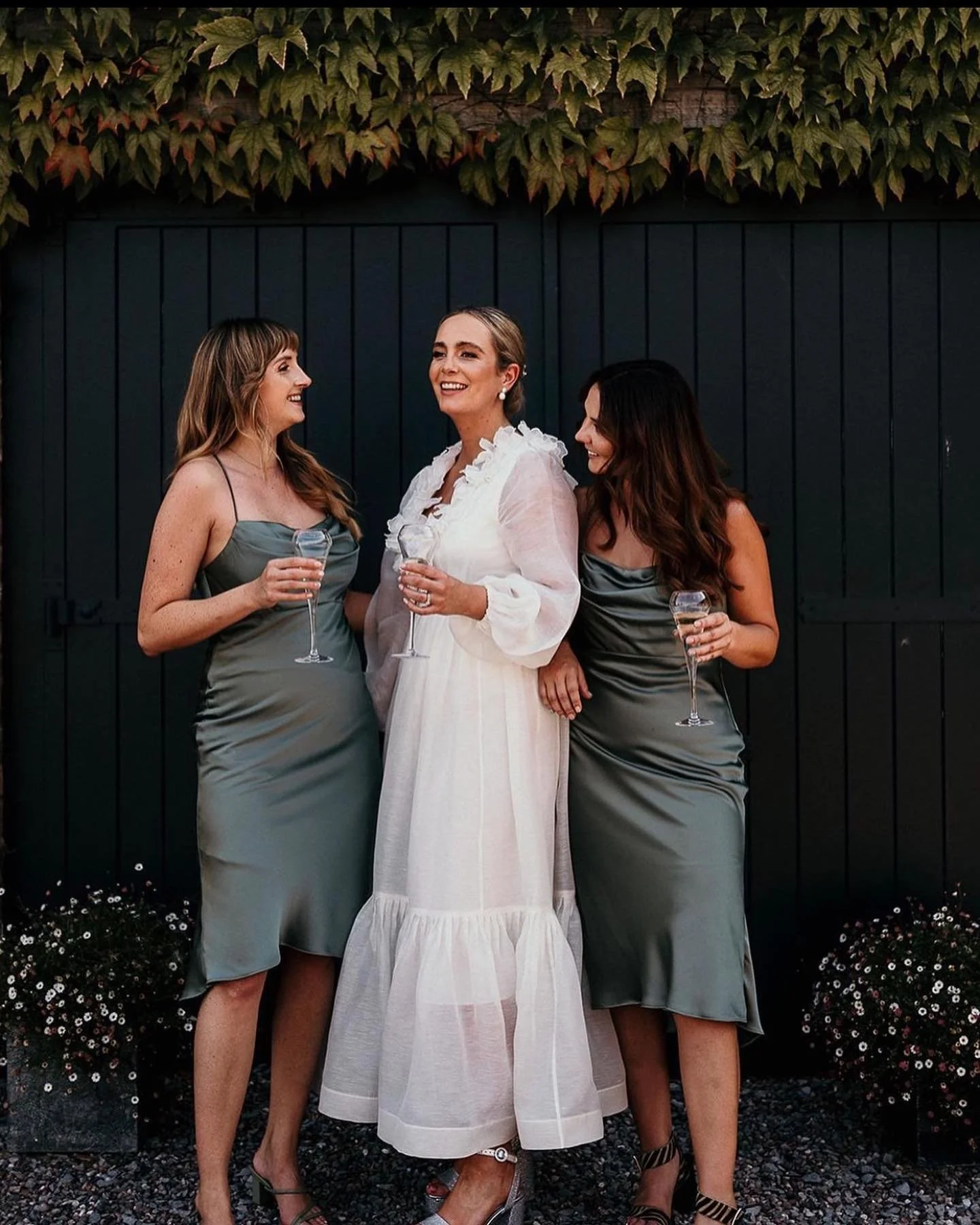 Bridal hair and makeup for beautiful bride and bridesmaids in Cheshire.
