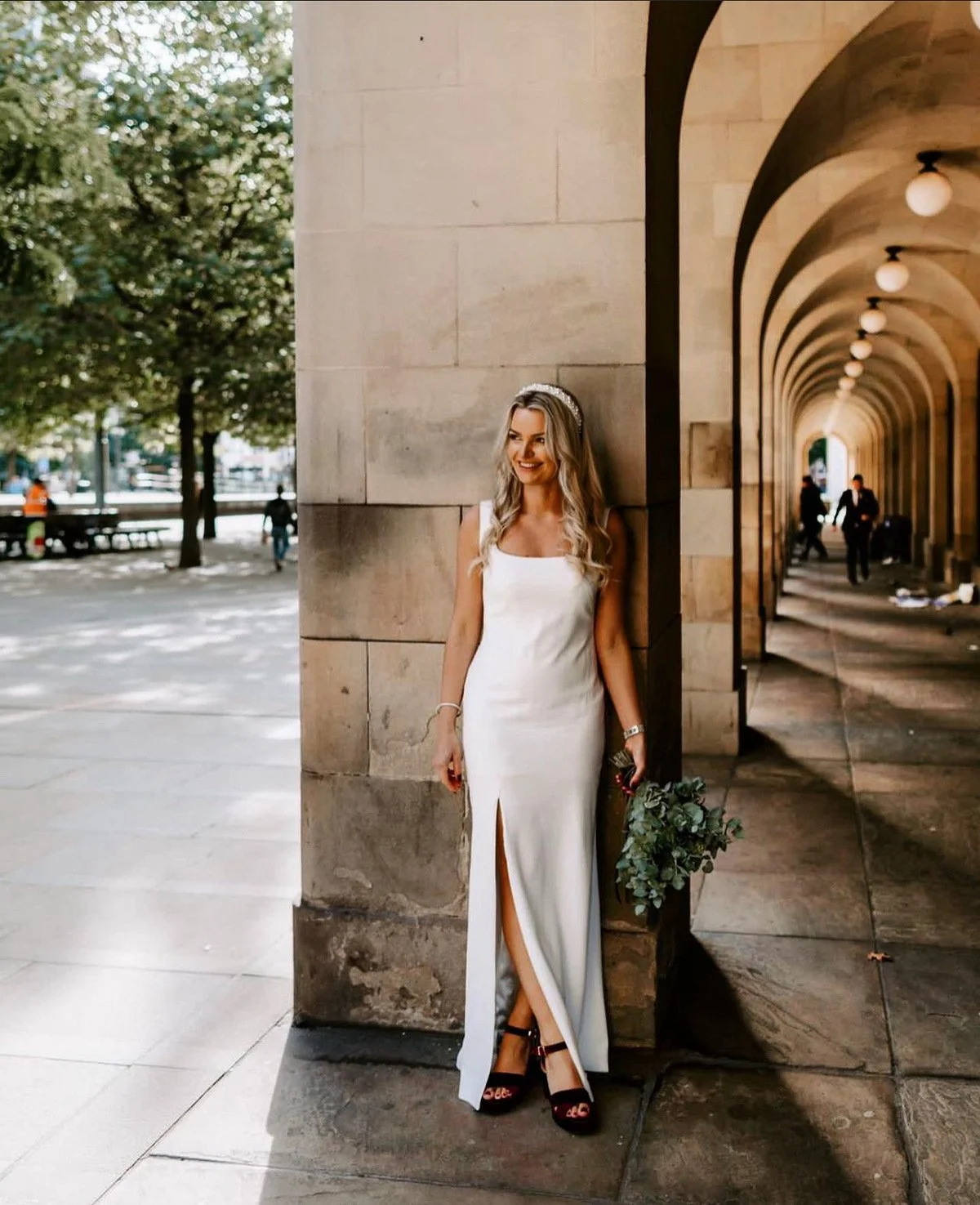 Bridal hair and makeup at Manchester Town Hall.