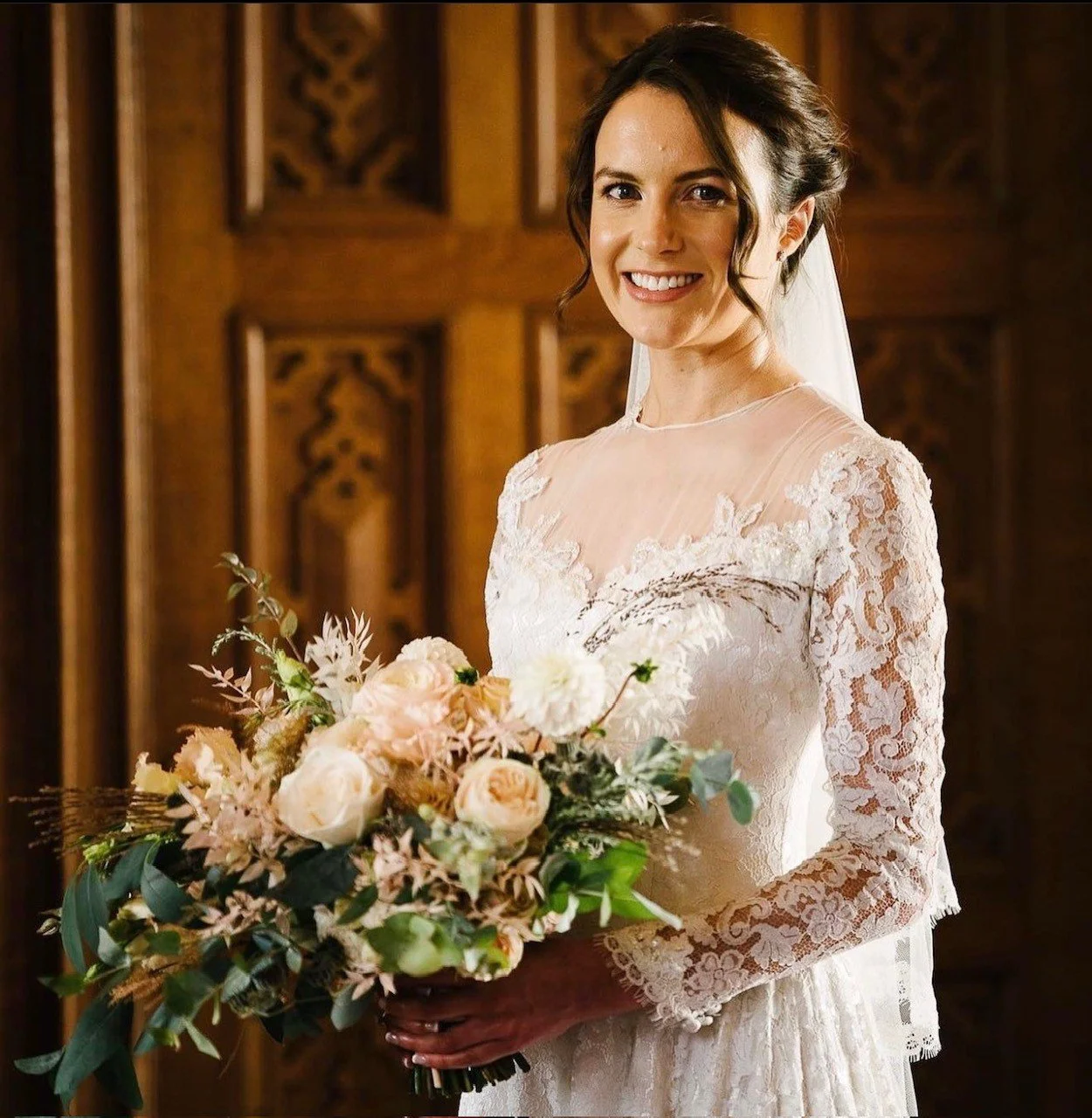 Bridal Hair and makeup for bride at prestigious venue in Cheshire.