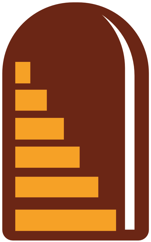 A doorway with stairs going inside.