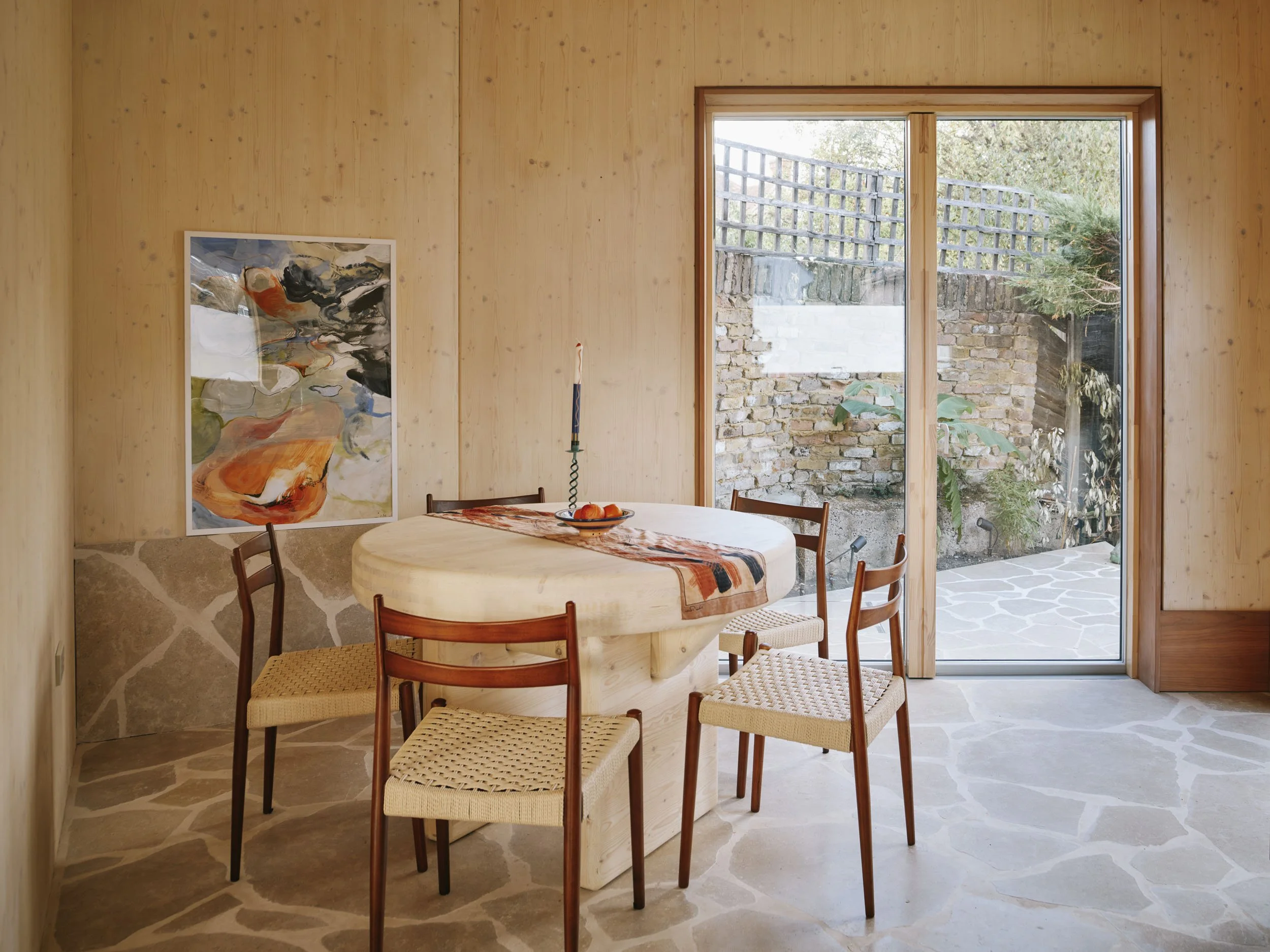 Dining area looking out to the garden