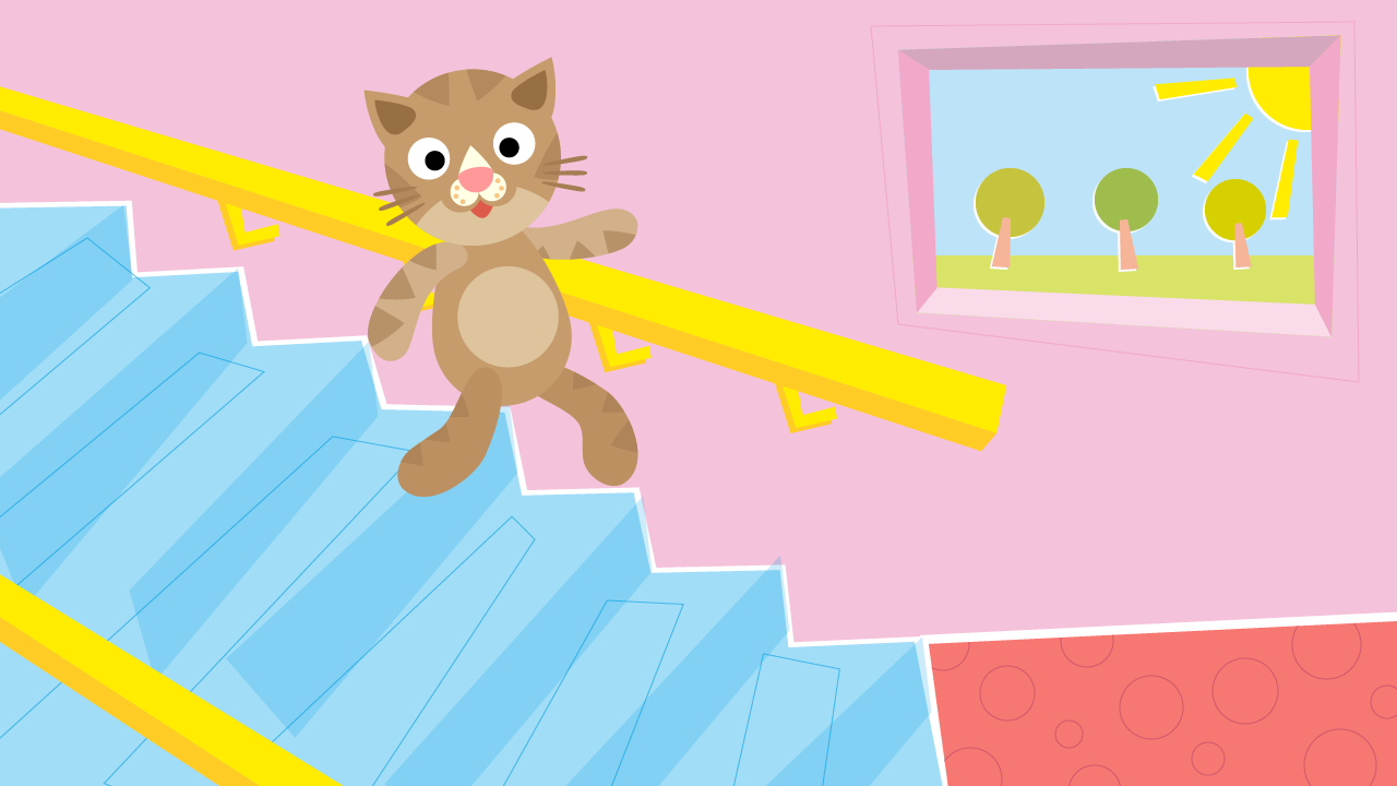 hoopy_zoo_artwork_Cat stairs.png