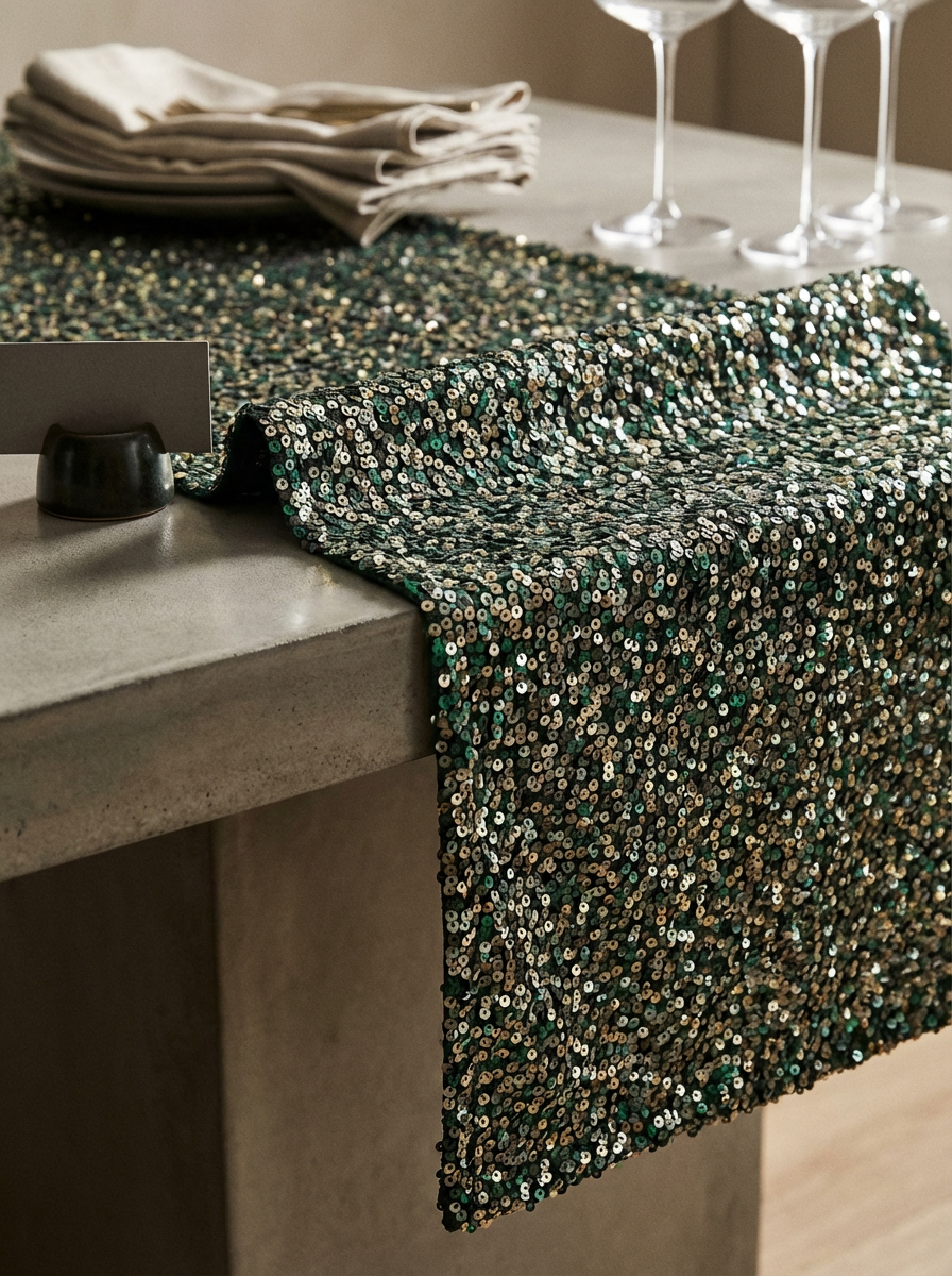 Sequined Table Runner