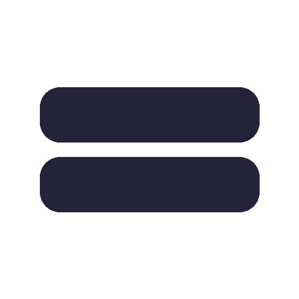 Two dark blue rounded rectangular buttons stacked vertically on a white background.