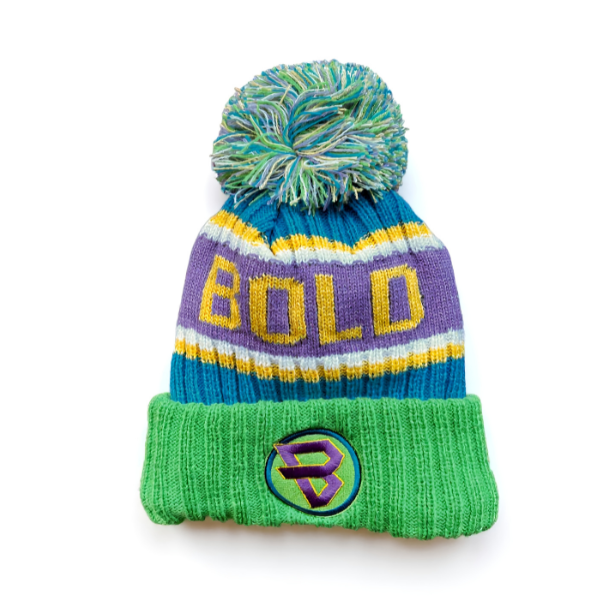 The Calm Connect  bold kids wear beanie product in the studio