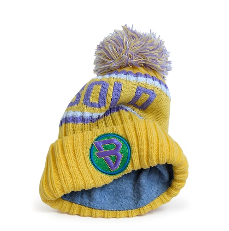 bold whisper beanie product picture in the studio
