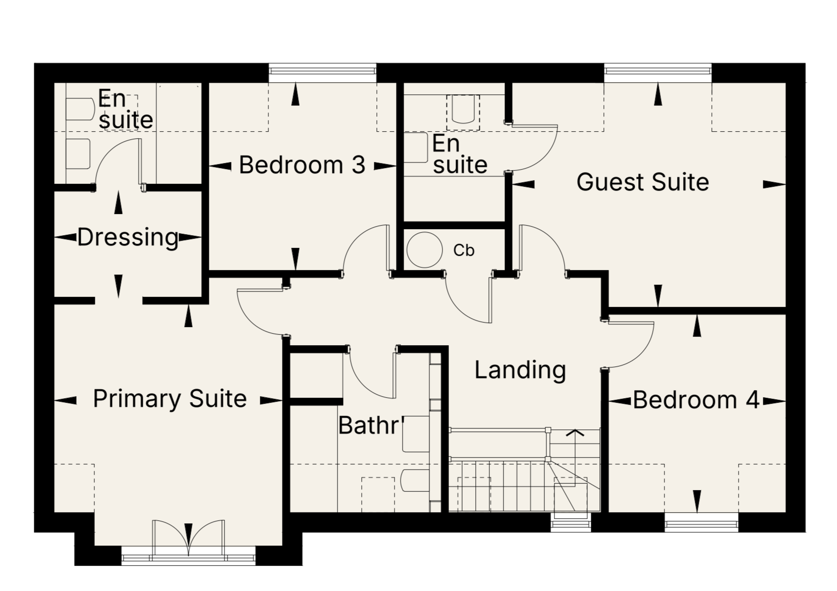 First-floor plan of 4 Birdcage Lane