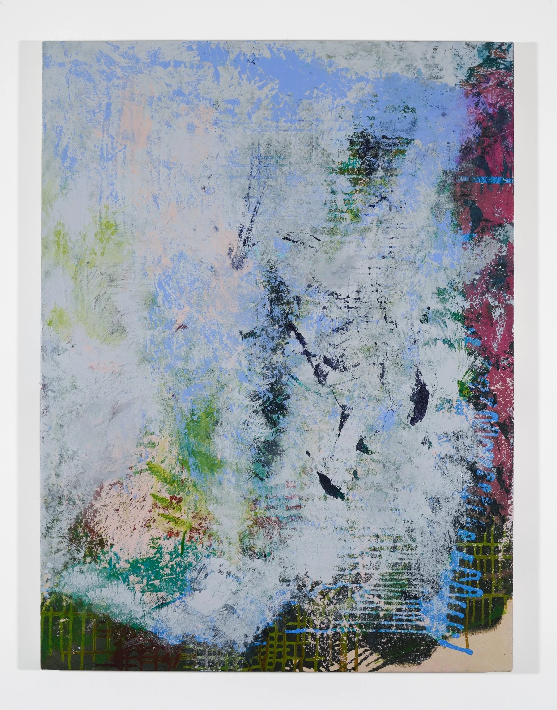 Cobalt Meridian
40 x 30 inches
acrylic, pouring medium on raw canvas
2026