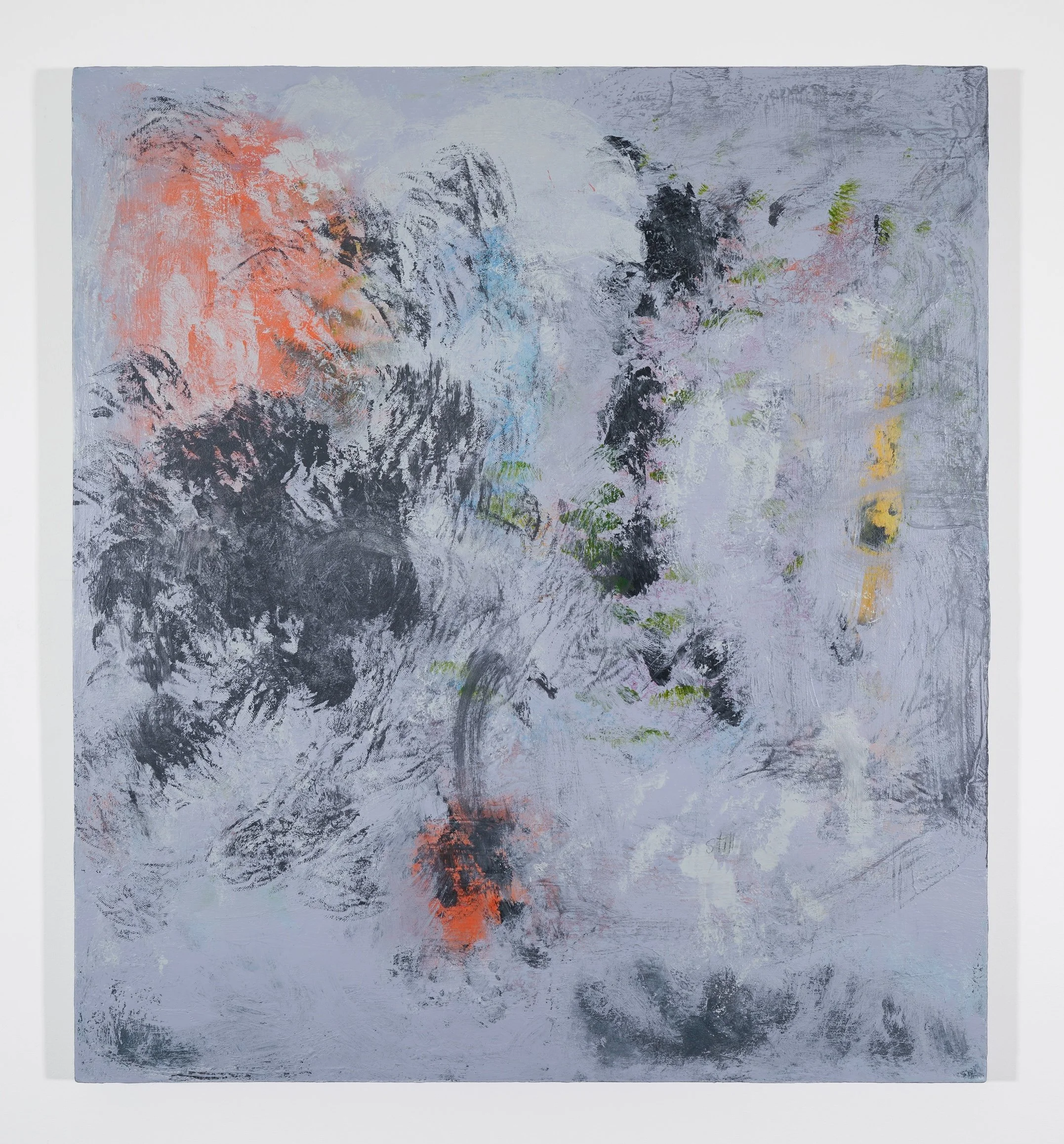 Fault Line
40 x 36 inches
Acrylic, molding paste and graphite on canvas
2025