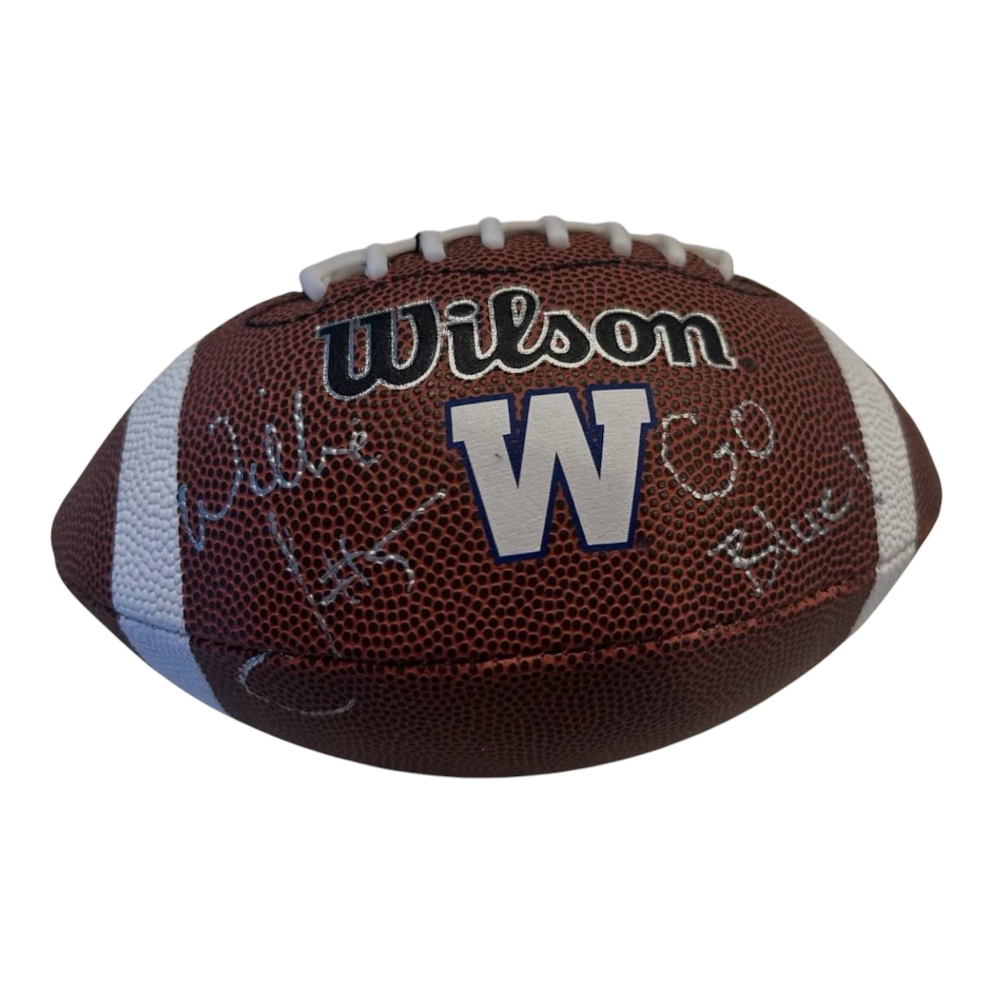 Willie Jefferson Autographed Inscribed Football Winnipeg Blue Bombers