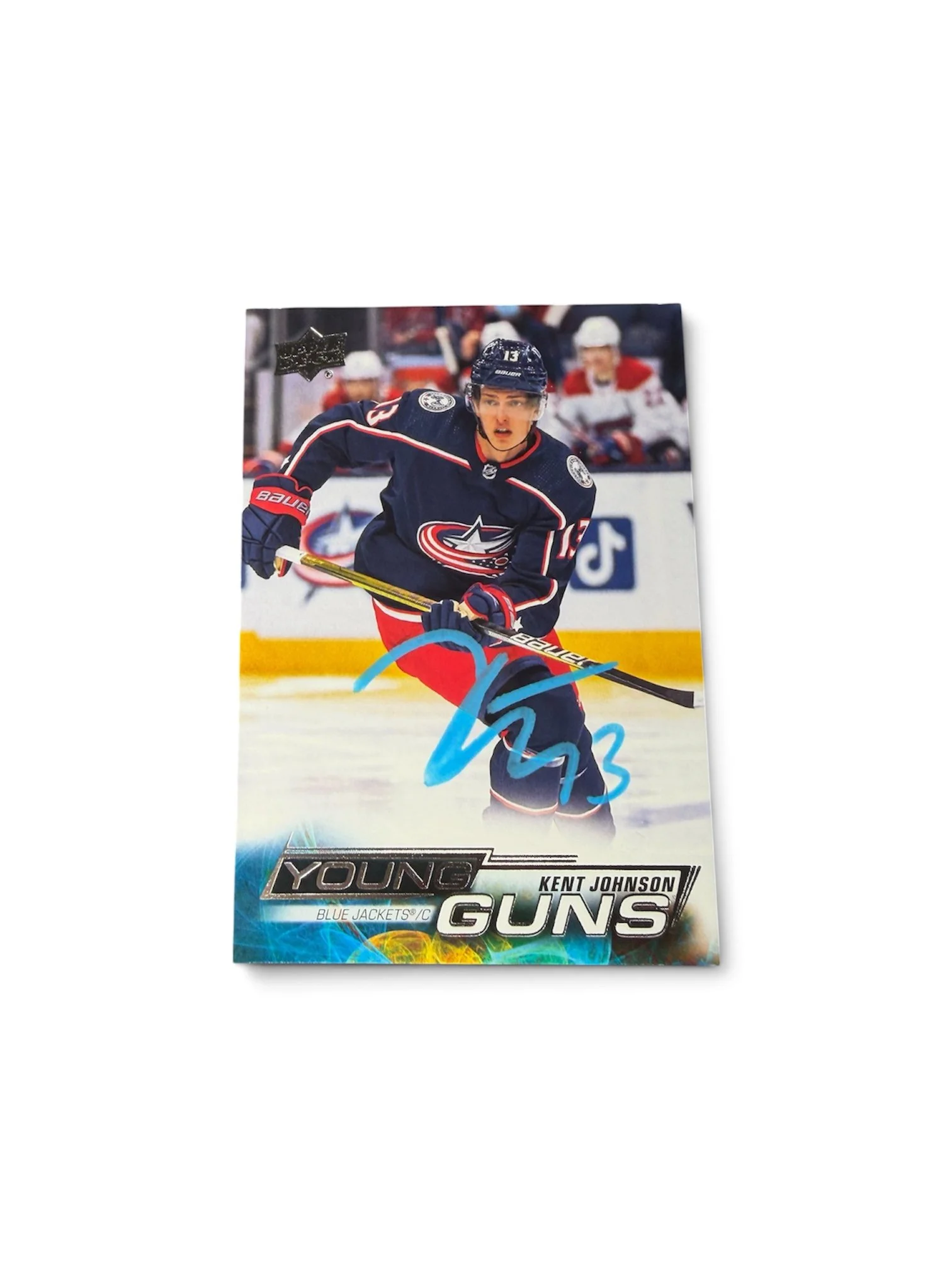 Kent Johnson Autographed Young Guns Card