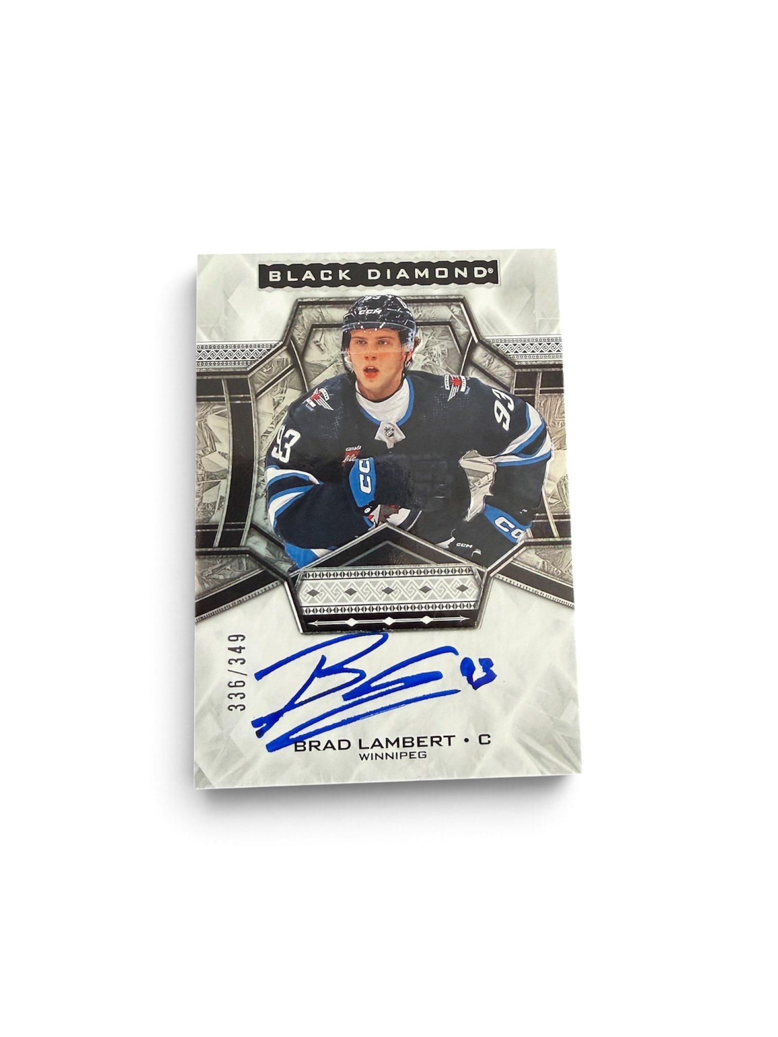 Brad Lambert Autographed Black Diamond Rookie Winnipeg Jets