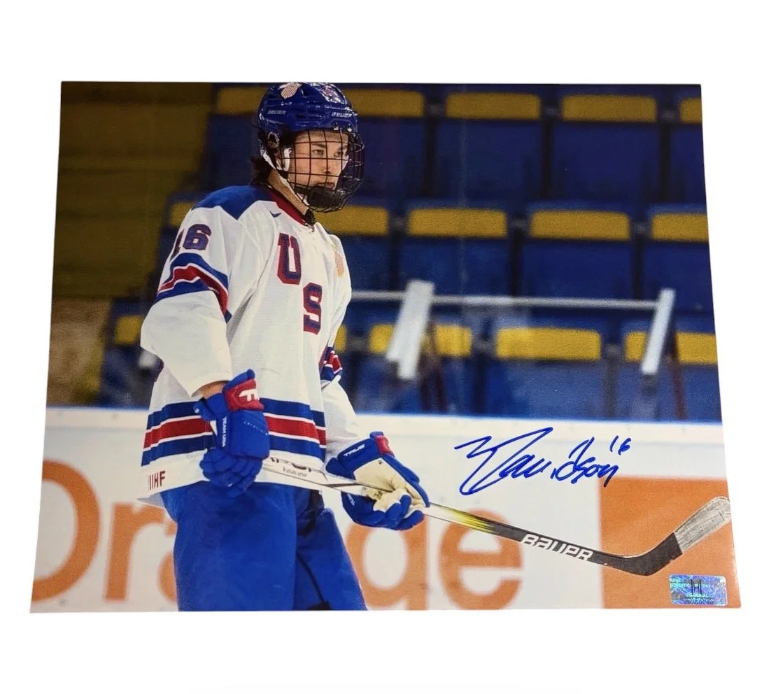 Noah Davidson Autographed 8x10 Team USA  / Medicine Hat Tigers