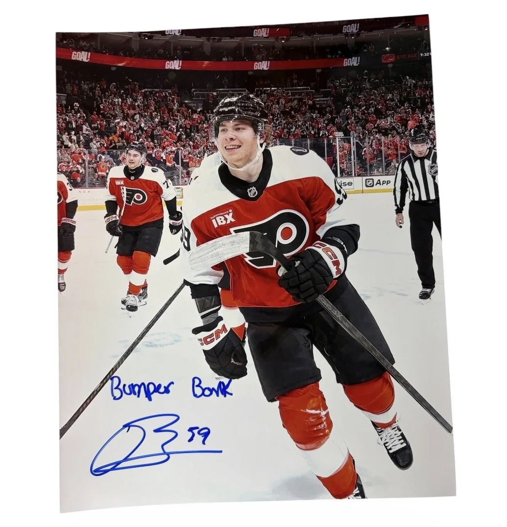 Oliver Bonk Autographed 8x10 Inscribed Photo Philadelphia Flyers