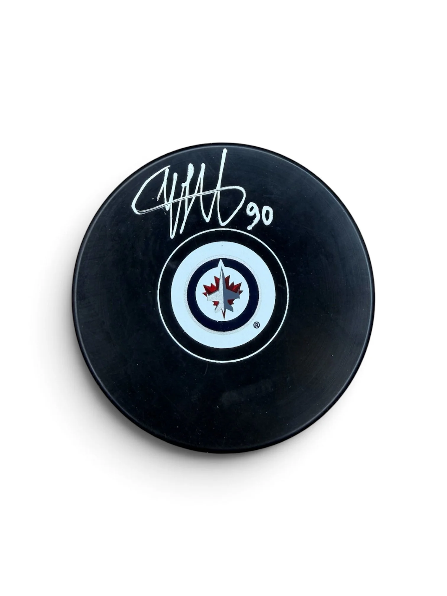 Nikita Chibrikov Autographed Puck Winnipeg Jets