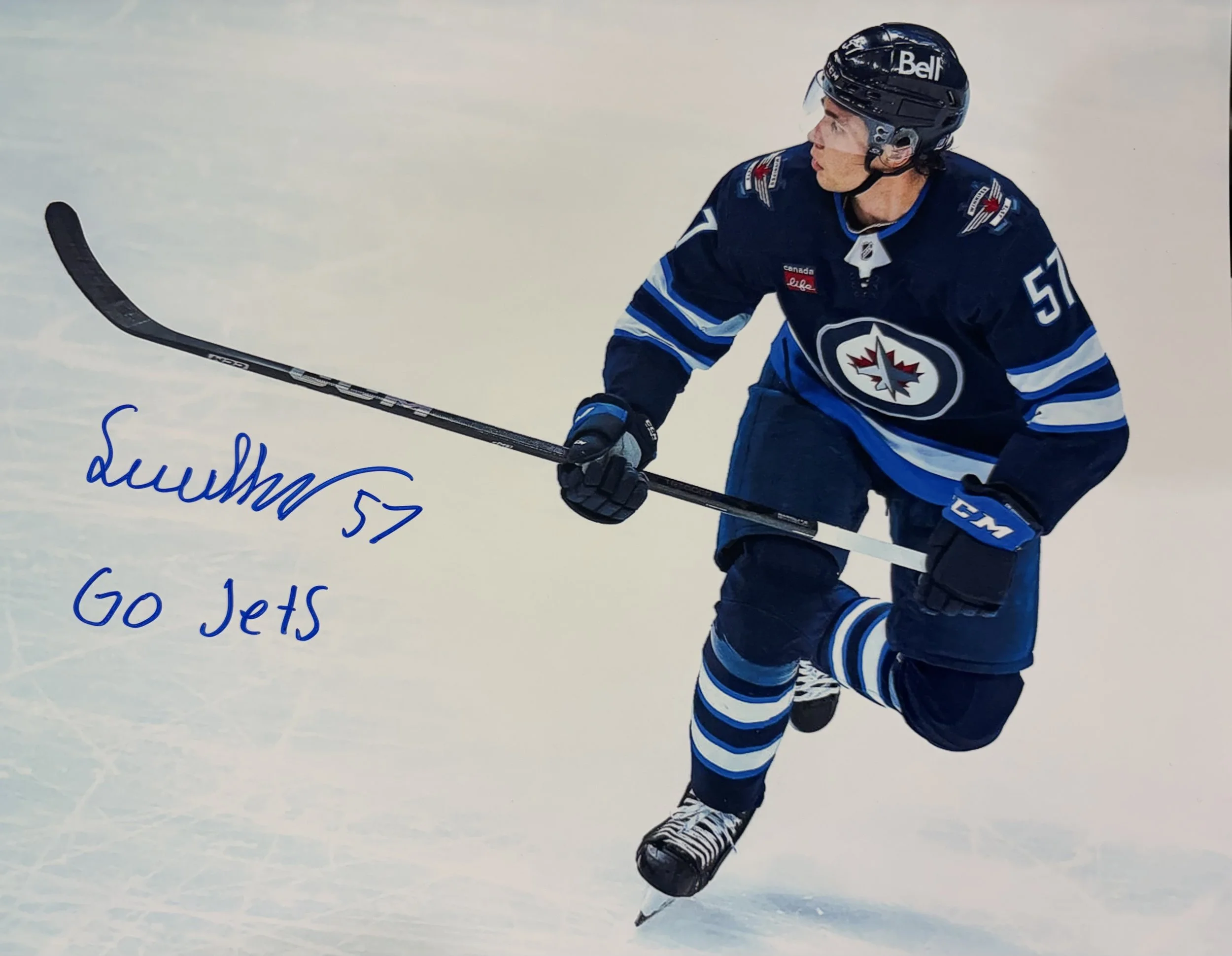Elias Salomonsson Autographed 8x10 Photo Winnipeg Jets