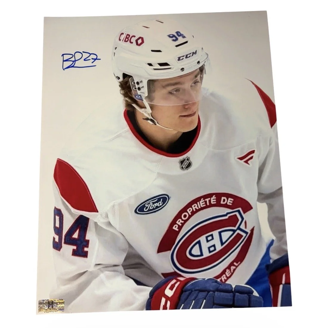 Bryce Pickford Autographed 8x10 Montreal Canadiens / Medicine Hat Tigers