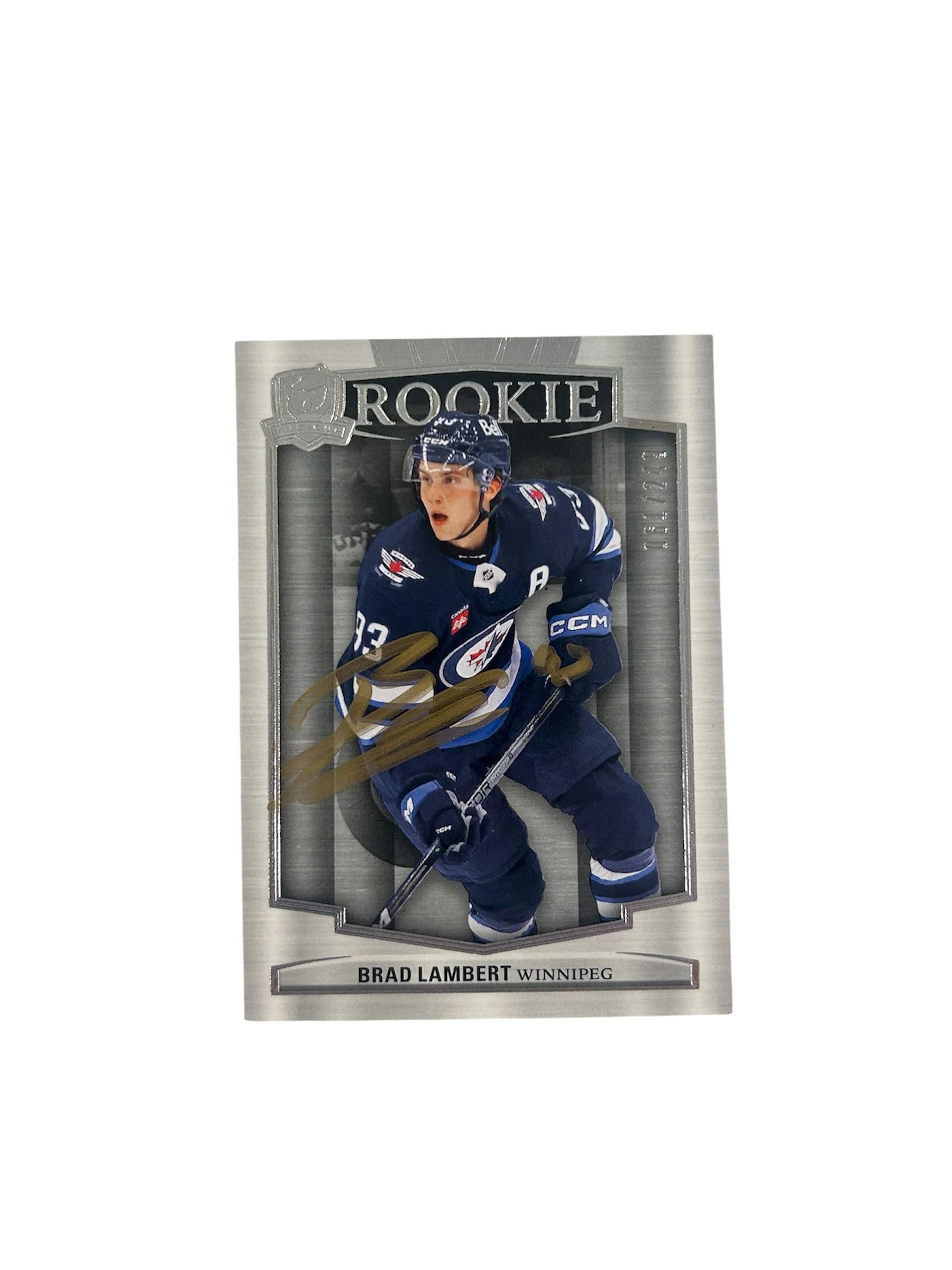 Brad Lambert Autographed The Cup Card Winnipeg Jets