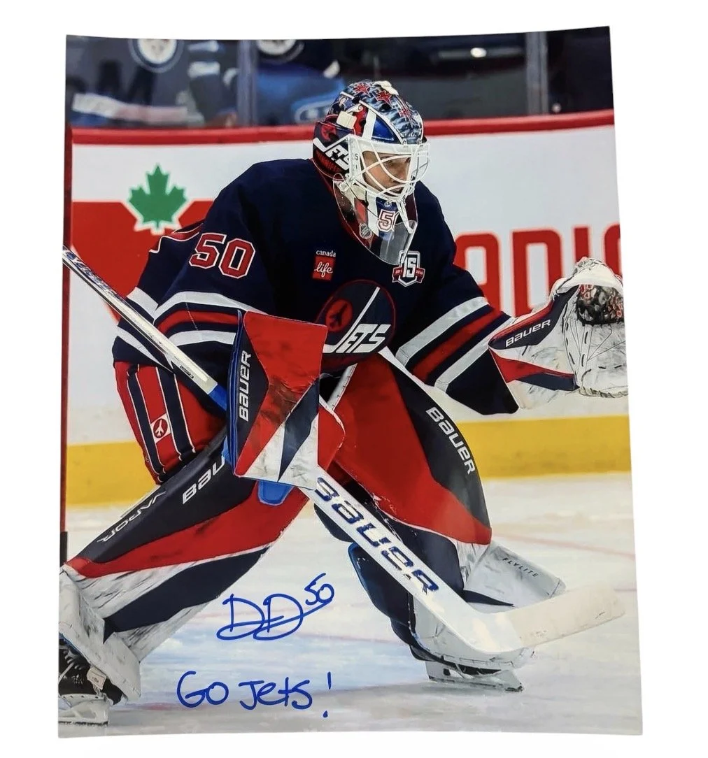 Dom DiVincentiis Autographed Inscribed 8x10 Photo Winnipeg Jets