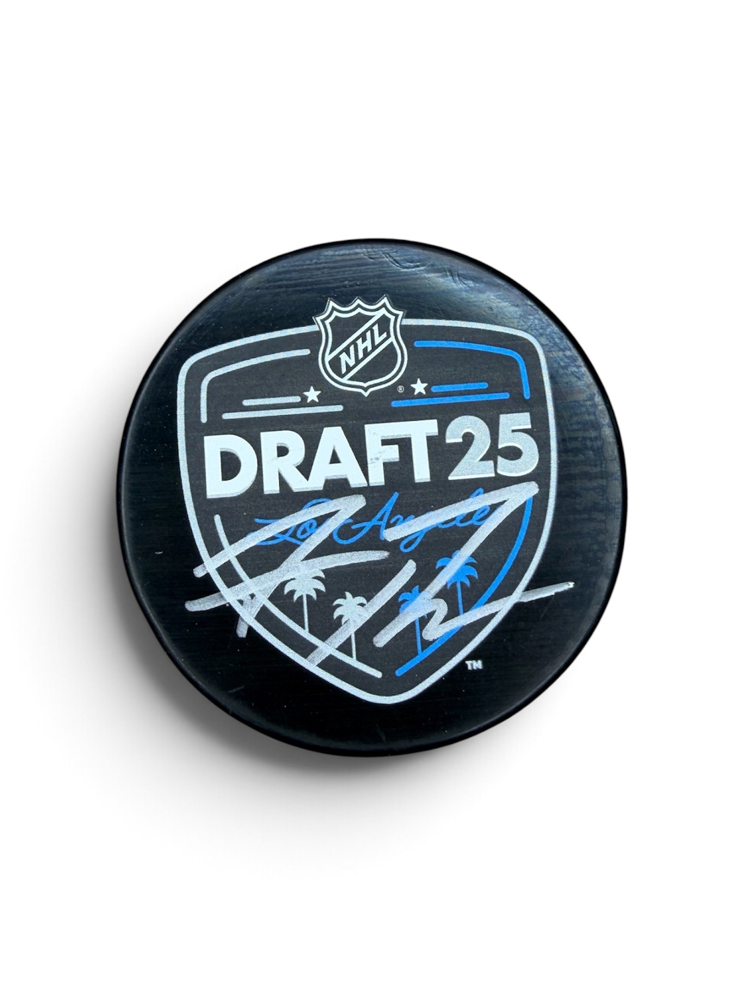 Josh Ravensbergen Autographed Draft Puck San Jose Sharks