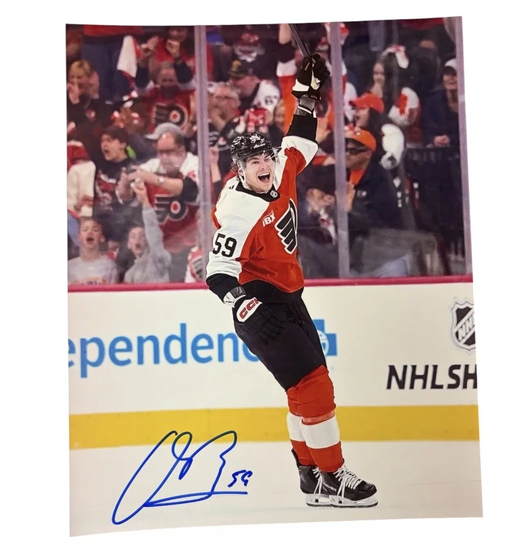 Oliver Bonk Autographed 8x10 Photo Philadelphia Flyers