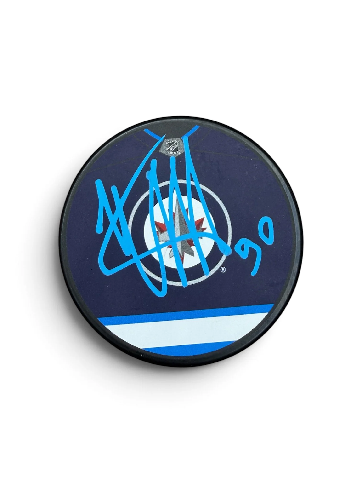 Nikita Chibrikov Autographed Puck Winnipeg Jets