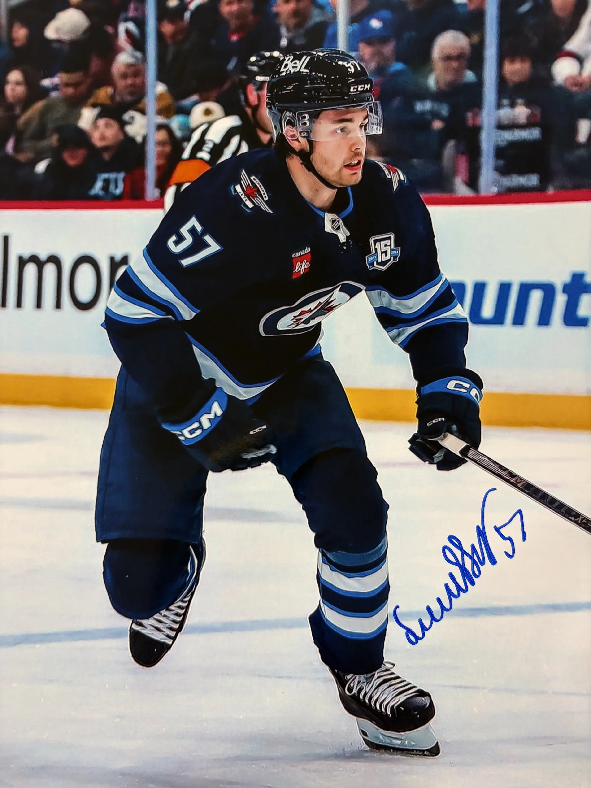 Elias Salomonsson Autographed 8x10 Photo Winnipeg Jets