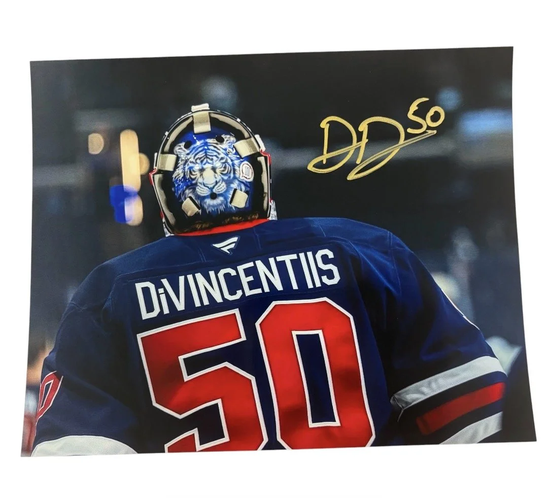 Dom DiVincentiis Autographed 8x10 Photo Winnipeg Jets