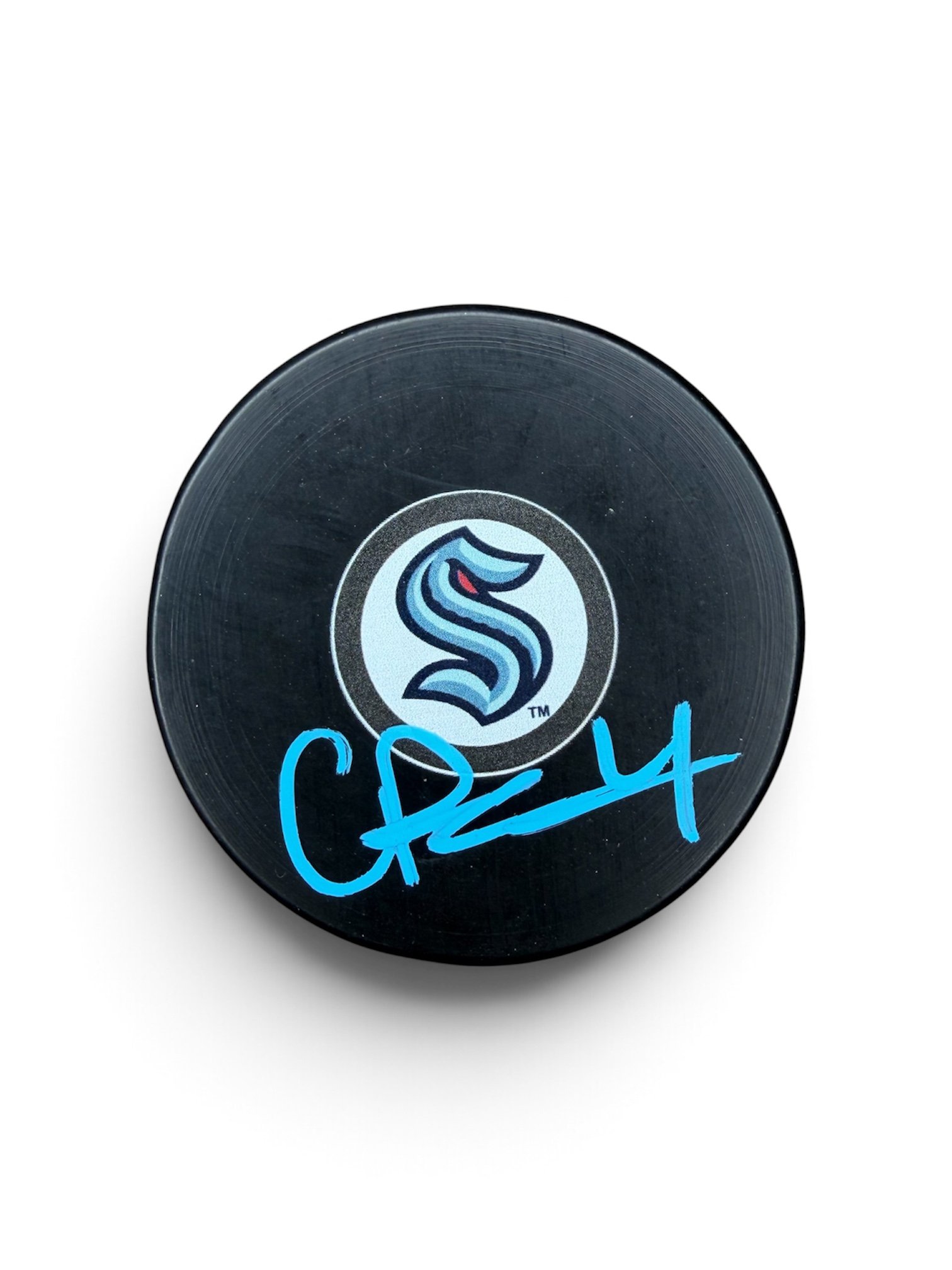 Caden Price Autographed Seattle Kraken Puck