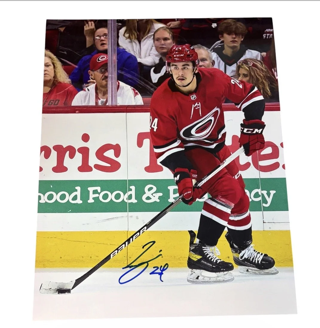 Seth Jarvis Autographed 8x10 Photo Carolina Hurricanes